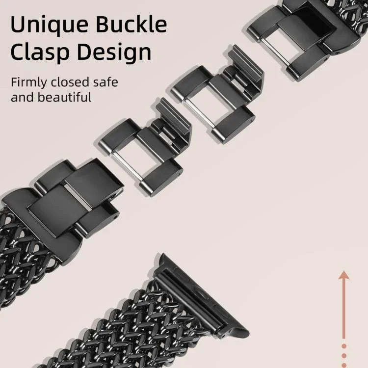 Dây đồng hồ thép không gỉ bện xương cá xDfind, Dành cho Apple Watch 42 / 44 / 45 / 46 / 49mm, Dành cho Apple Watch 38 / 40 / 41 / S10 42mm