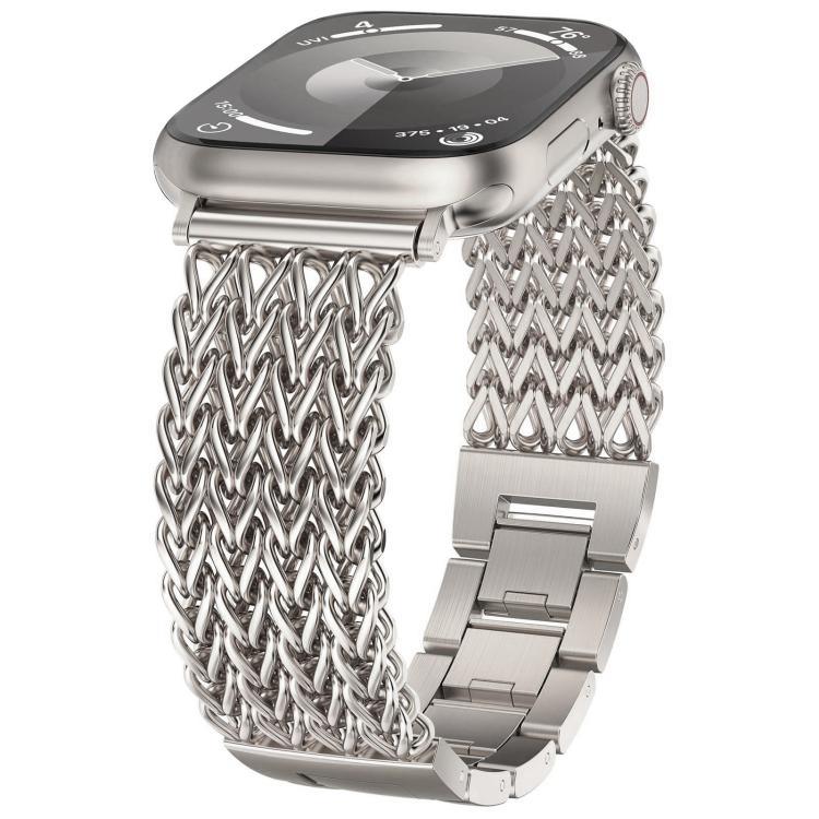 Dây đồng hồ thép không gỉ bện xương cá xDfind, Dành cho Apple Watch 42 / 44 / 45 / 46 / 49mm, Dành cho Apple Watch 38 / 40 / 41 / S10 42mm