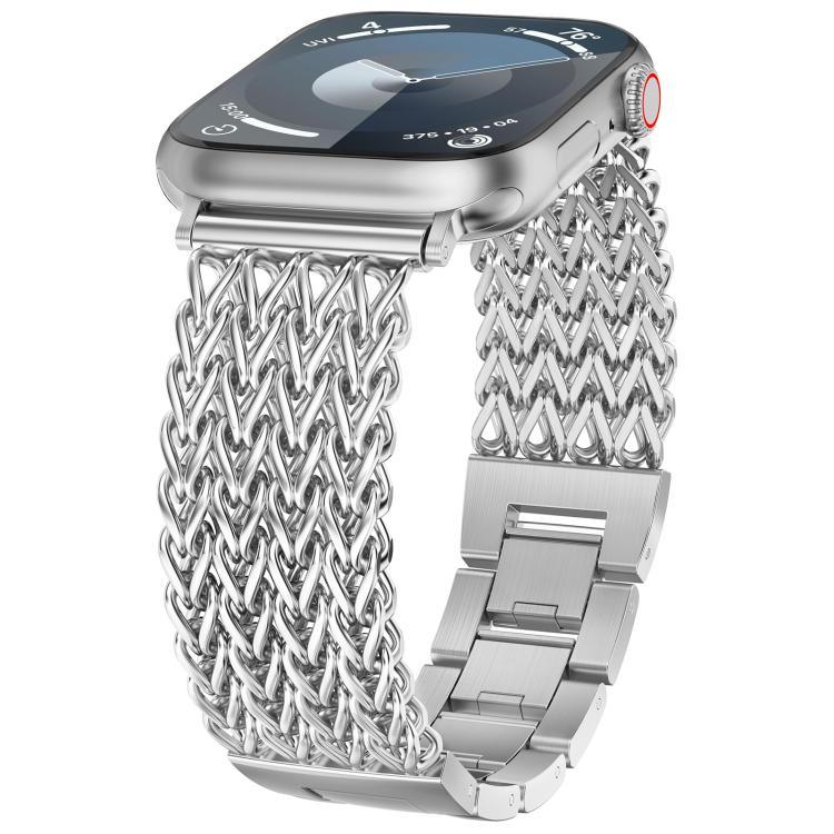 Dây đồng hồ thép không gỉ bện xương cá xDfind, Dành cho Apple Watch 42 / 44 / 45 / 46 / 49mm, Dành cho Apple Watch 38 / 40 / 41 / S10 42mm