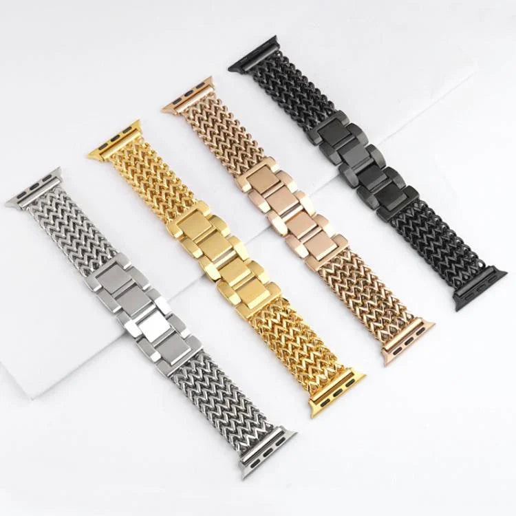 Dây đồng hồ thép không gỉ bện xương cá xDfind, Dành cho Apple Watch 42 / 44 / 45 / 46 / 49mm, Dành cho Apple Watch 38 / 40 / 41 / S10 42mm