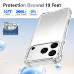 Ốp lưng chống sốc bốn góc Acrylic + TPU, dành cho iPhone 17 Pro Max, iPhone 17 Pro, iPhone 17, iPhone Air