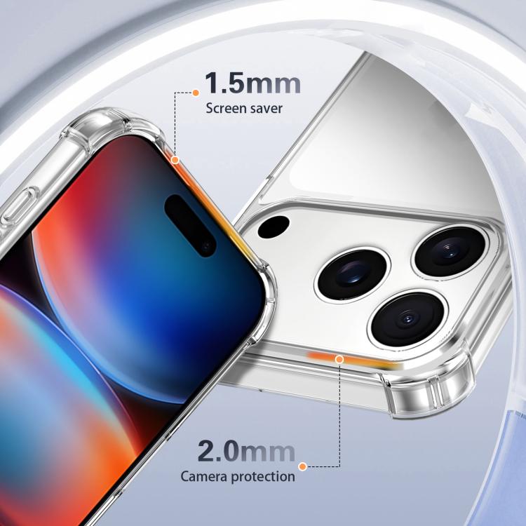 Ốp lưng chống sốc bốn góc Acrylic + TPU, dành cho iPhone 17 Pro Max, iPhone 17 Pro, iPhone 17, iPhone Air
