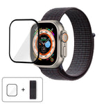 Dây đồng hồ vòng nylon cơ bản với phim cong 3D, Dành cho Apple Watch Series 40mm, Dành cho Apple Watch Ultra 2 / 1 49mm, Dành cho Apple Watch Series 45mm