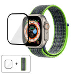Dây đồng hồ vòng nylon cơ bản với phim cong 3D, Dành cho Apple Watch Series 40mm, Dành cho Apple Watch Ultra 2 / 1 49mm, Dành cho Apple Watch Series 45mm