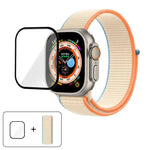 Dây đồng hồ vòng nylon cơ bản với phim cong 3D, Dành cho Apple Watch Series 40mm, Dành cho Apple Watch Ultra 2 / 1 49mm, Dành cho Apple Watch Series 45mm