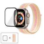 Dây đồng hồ vòng nylon cơ bản với phim cong 3D, Dành cho Apple Watch Series 40mm, Dành cho Apple Watch Ultra 2 / 1 49mm, Dành cho Apple Watch Series 45mm