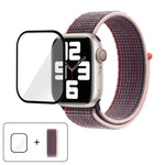 Basic Nylon Loop Watch Band with 3D Curved Film, For Apple Watch Series 41mm, For Apple Watch Series 38mm, For Apple Watch Series 42mm