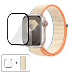Basic Nylon Loop Watch Band with 3D Curved Film, For Apple Watch Series 41mm, For Apple Watch Series 38mm, For Apple Watch Series 42mm