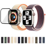 Basic Nylon Loop Watch Band with 3D Curved Film, For Apple Watch Series 41mm, For Apple Watch Series 38mm, For Apple Watch Series 42mm