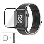 Dây đồng hồ vòng nylon với phim cong 3D, Dành cho Apple Watch Series 40mm, Dành cho Apple Watch Ultra 2 / 1 49mm, Dành cho Apple Watch Series 45mm