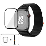 Dây đồng hồ vòng nylon với phim cong 3D, Dành cho Apple Watch Series 41mm, Dành cho Apple Watch Series 38mm, Dành cho Apple Watch Series 42mm