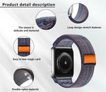Dây đồng hồ vòng nylon với phim cong 3D, Dành cho Apple Watch Series 40mm, Dành cho Apple Watch Ultra 2 / 1 49mm, Dành cho Apple Watch Series 45mm