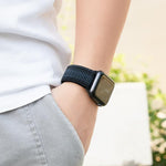 Dây đồng hồ vòng nylon với phim cong 3D, Dành cho Apple Watch Series 40mm, Dành cho Apple Watch Ultra 2 / 1 49mm, Dành cho Apple Watch Series 45mm