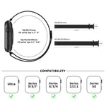 Dây đồng hồ thép không gỉ Milanese với phim cong 3D, Dành cho Apple Watch Series 10 46mm, Dành cho Apple Watch Series 10 42mm, Dành cho Apple Watch Series 44mm
