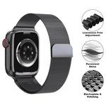 Dây đồng hồ thép không gỉ Milanese với phim cong 3D, Dành cho Apple Watch Series 41mm, Dành cho Apple Watch Series 38mm, Dành cho Apple Watch Series 42mm