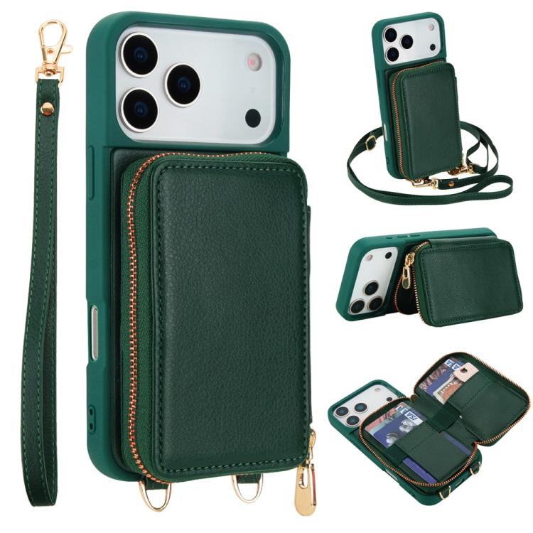 Túi đeo chéo khóa kéo chống RFID đựng thẻ và điện thoại, dành cho iPhone 17 Pro Max, iPhone 17 Pro, iPhone Air, iPhone 15 Pro Max, iPhone 15 Pro, iPhone 15 Plus / 14 Plus