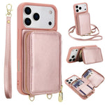 Túi đeo chéo khóa kéo chống RFID đựng thẻ và điện thoại, dành cho iPhone 17 Pro Max, iPhone 17 Pro, iPhone Air, iPhone 15 Pro Max, iPhone 15 Pro, iPhone 15 Plus / 14 Plus