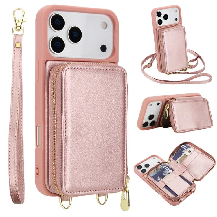 Túi đeo chéo khóa kéo chống RFID đựng thẻ và điện thoại, dành cho iPhone 17 Pro Max, iPhone 17 Pro, iPhone Air, iPhone 15 Pro Max, iPhone 15 Pro, iPhone 15 Plus / 14 Plus