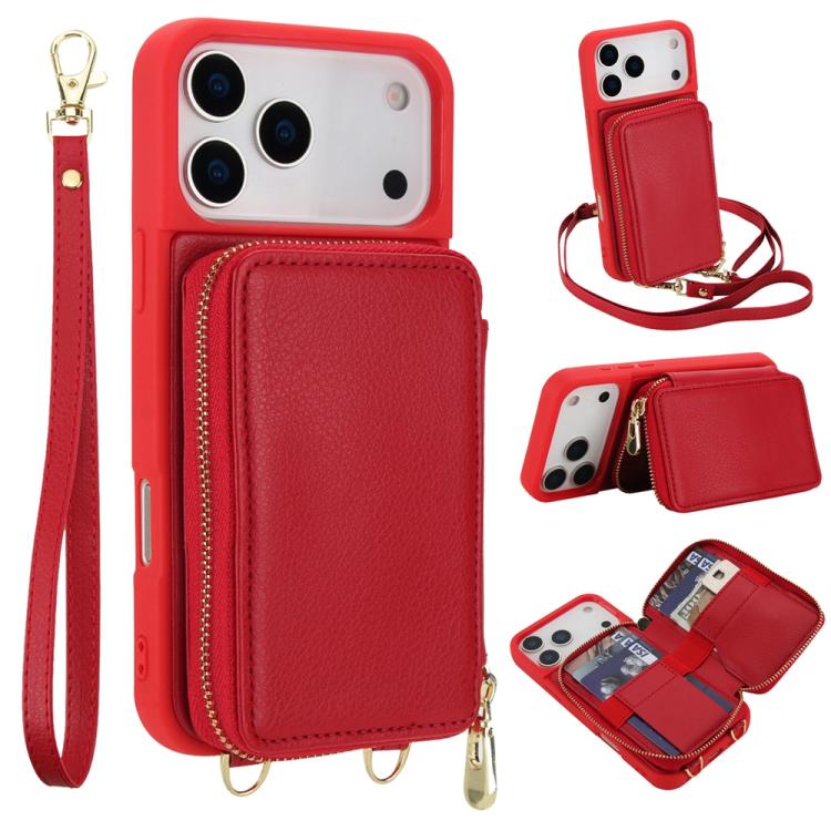 Túi đeo chéo khóa kéo chống RFID đựng thẻ và điện thoại, dành cho iPhone 17 Pro Max, iPhone 17 Pro, iPhone Air, iPhone 15 Pro Max, iPhone 15 Pro, iPhone 15 Plus / 14 Plus
