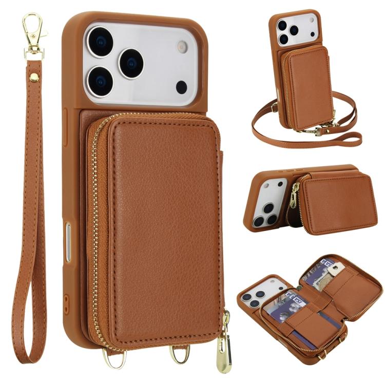 Túi đeo chéo khóa kéo chống RFID đựng thẻ và điện thoại, dành cho iPhone 17 Pro Max, iPhone 17 Pro, iPhone Air, iPhone 15 Pro Max, iPhone 15 Pro, iPhone 15 Plus / 14 Plus