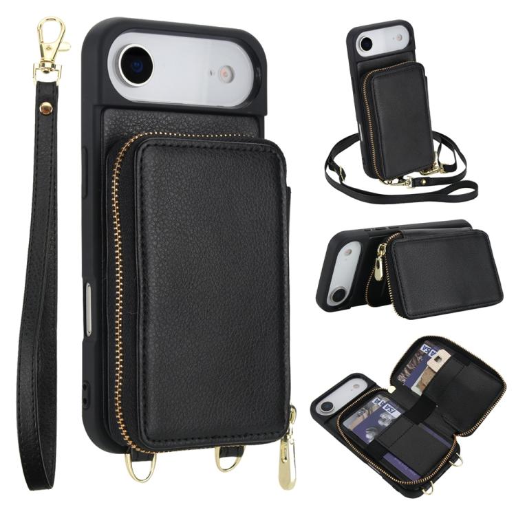 Túi đeo chéo khóa kéo chống RFID đựng thẻ và điện thoại, dành cho iPhone 17 Pro Max, iPhone 17 Pro, iPhone Air, iPhone 15 Pro Max, iPhone 15 Pro, iPhone 15 Plus / 14 Plus