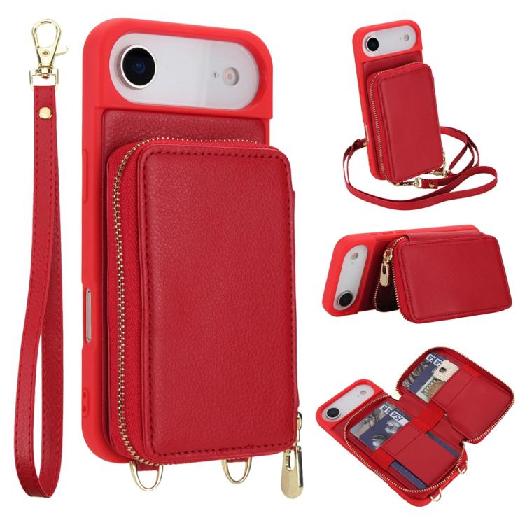 Túi đeo chéo khóa kéo chống RFID đựng thẻ và điện thoại, dành cho iPhone 17 Pro Max, iPhone 17 Pro, iPhone Air, iPhone 15 Pro Max, iPhone 15 Pro, iPhone 15 Plus / 14 Plus