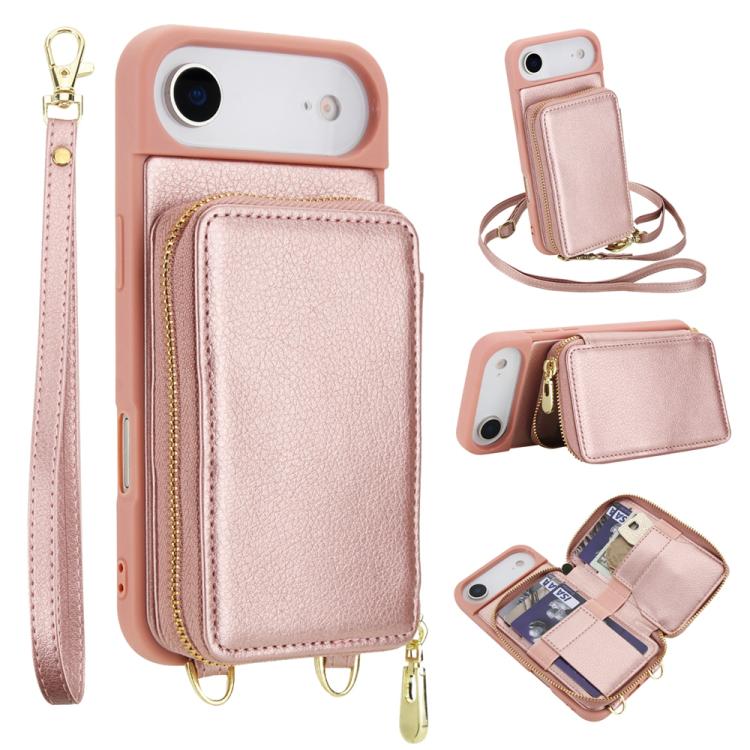 Túi đeo chéo khóa kéo chống RFID đựng thẻ và điện thoại, dành cho iPhone 17 Pro Max, iPhone 17 Pro, iPhone Air, iPhone 15 Pro Max, iPhone 15 Pro, iPhone 15 Plus / 14 Plus