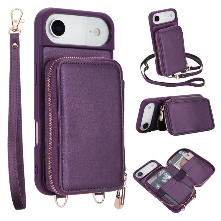 Túi đeo chéo khóa kéo chống RFID đựng thẻ và điện thoại, dành cho iPhone 17 Pro Max, iPhone 17 Pro, iPhone Air, iPhone 15 Pro Max, iPhone 15 Pro, iPhone 15 Plus / 14 Plus