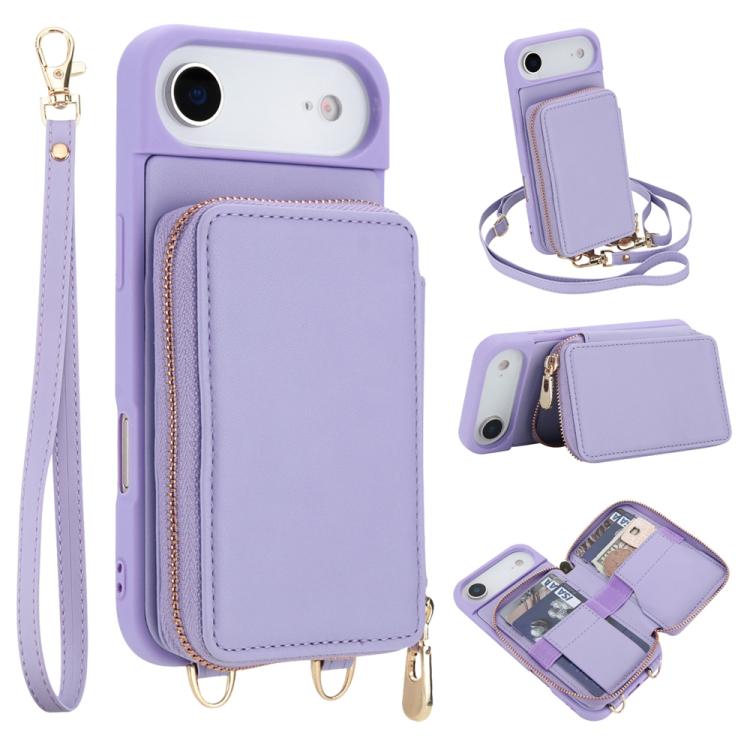 Túi đeo chéo khóa kéo chống RFID đựng thẻ và điện thoại, dành cho iPhone 17 Pro Max, iPhone 17 Pro, iPhone Air, iPhone 15 Pro Max, iPhone 15 Pro, iPhone 15 Plus / 14 Plus