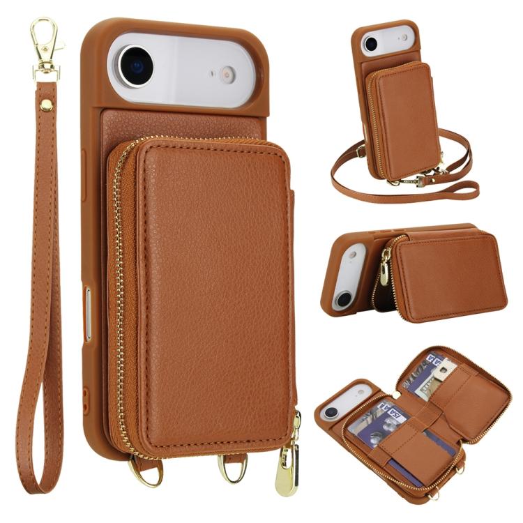 Túi đeo chéo khóa kéo chống RFID đựng thẻ và điện thoại, dành cho iPhone 17 Pro Max, iPhone 17 Pro, iPhone Air, iPhone 15 Pro Max, iPhone 15 Pro, iPhone 15 Plus / 14 Plus