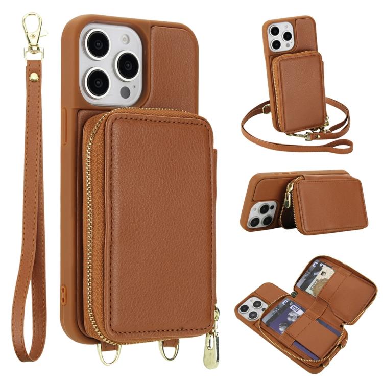 Túi đeo chéo khóa kéo chống RFID đựng thẻ và điện thoại, dành cho iPhone 17 Pro Max, iPhone 17 Pro, iPhone Air, iPhone 15 Pro Max, iPhone 15 Pro, iPhone 15 Plus / 14 Plus