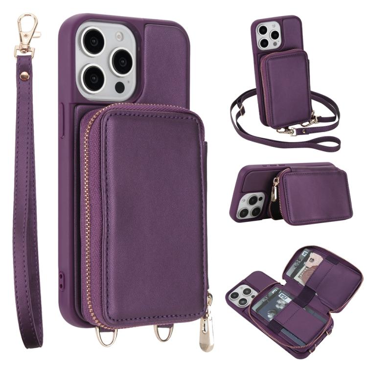 Túi đeo chéo khóa kéo chống RFID đựng thẻ và điện thoại, dành cho iPhone 17 Pro Max, iPhone 17 Pro, iPhone Air, iPhone 15 Pro Max, iPhone 15 Pro, iPhone 15 Plus / 14 Plus