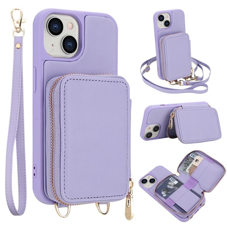 Túi đeo chéo khóa kéo chống RFID đựng thẻ và điện thoại, dành cho iPhone 17 Pro Max, iPhone 17 Pro, iPhone Air, iPhone 15 Pro Max, iPhone 15 Pro, iPhone 15 Plus / 14 Plus