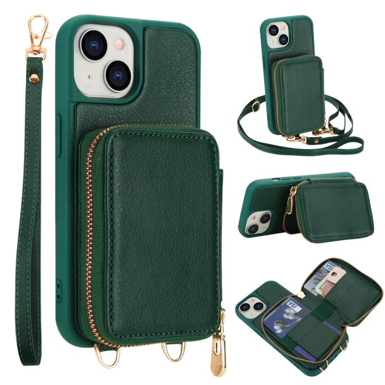 Túi đeo chéo khóa kéo chống RFID đựng thẻ và điện thoại, dành cho iPhone 15, iPhone 14 / 13, iPhone 14 Pro, iPhone 14 Pro Max, iPhone 13 Pro Max, iPhone 13 Pro