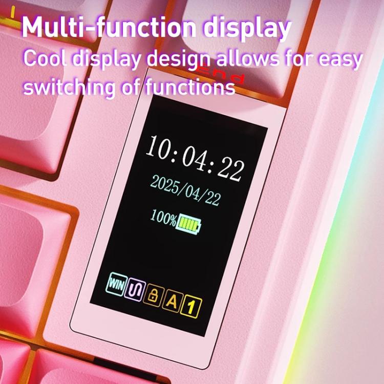 Bàn phím cơ tùy chỉnh gradient ba chế độ AULA S75 Pro 80 phím có dây/2.4G/Bluetooth