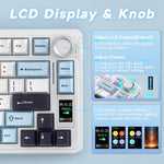 Bàn phím cơ tùy chỉnh gradient ba chế độ AULA S75 Pro 80 phím có dây/2.4G/Bluetooth