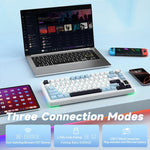 Bàn phím cơ tùy chỉnh gradient ba chế độ AULA S75 Pro 80 phím có dây/2.4G/Bluetooth