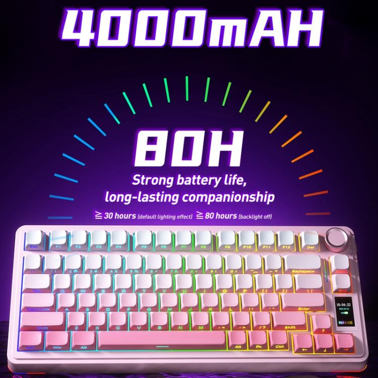 Bàn phím cơ tùy chỉnh gradient ba chế độ AULA S75 Pro 80 phím có dây/2.4G/Bluetooth