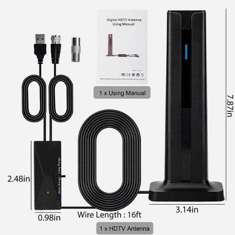 Ăng-ten Truyền Hình Kỹ Thuật Số 4K HD ATSC Thu Sóng Mặt Đất, ATSC