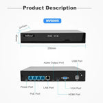 Bộ đầu ghi video mạng camera POE 4 kênh HD 3MP SriHome NVS005-POE065, 3MP 4 kênh