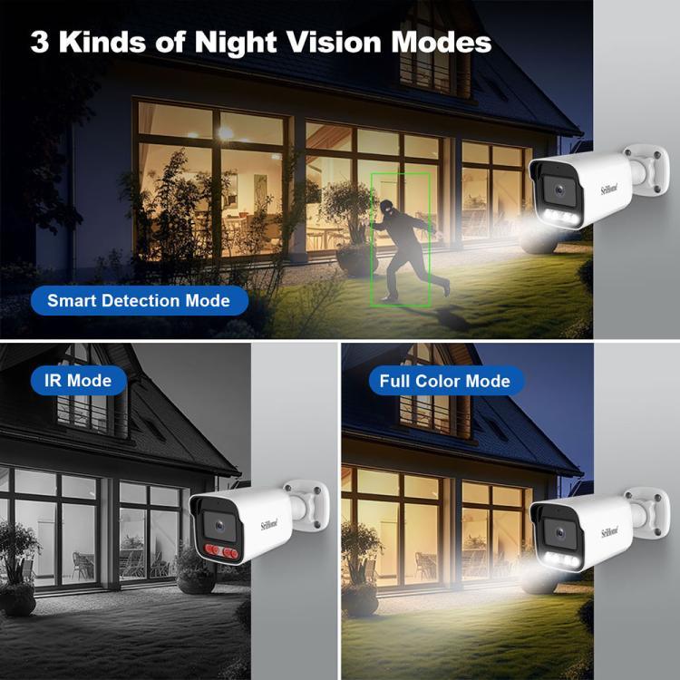 Bộ đầu ghi video mạng camera POE 4 kênh HD 3MP SriHome NVS005-POE065, 3MP 4 kênh