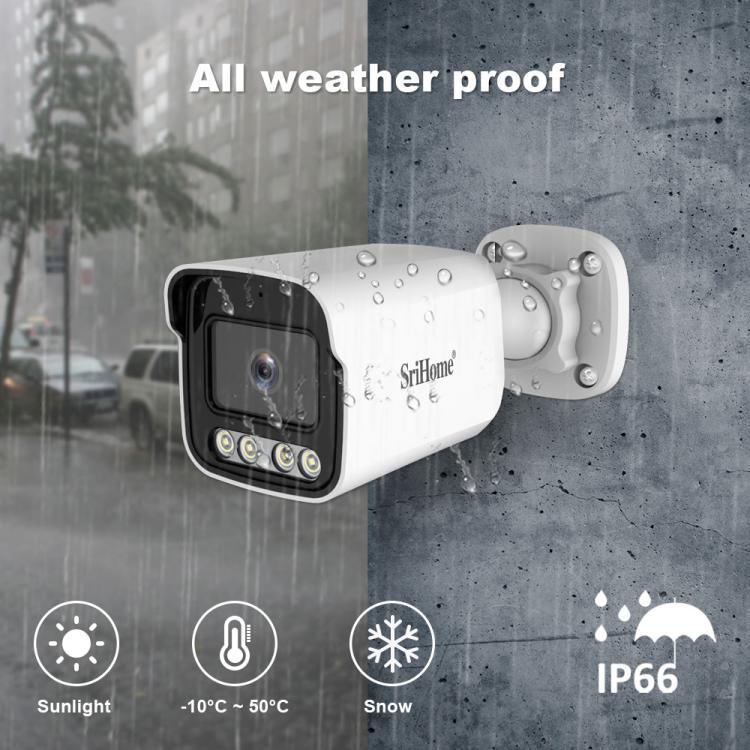 Bộ đầu ghi video mạng camera POE 4 kênh HD 3MP SriHome NVS005-POE065, 3MP 4 kênh
