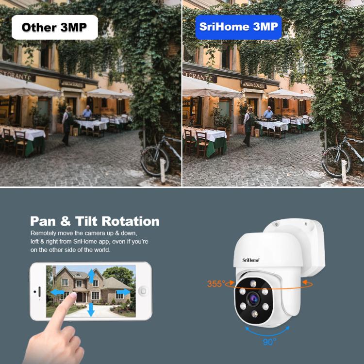 Bộ đầu ghi video mạng camera POE 4 kênh HD 3MP SriHome NVS005-POE030, 3MP 4 kênh