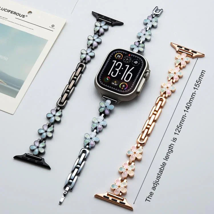 Dây đồng hồ kim loại cánh hoa mặt trời xDfind, Dành cho Apple Watch 42 / 44 / 45 / 46 / 49mm, Dành cho Apple Watch 38 / 40 / 41 / S10 42mm
