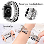 Dây đồng hồ kim loại hạt pha lê mũi tên xDfind, Dành cho Apple Watch 42 / 44 / 45 / 46 / 49mm, Dành cho Apple Watch 38 / 40 / 41 / S10 42mm
