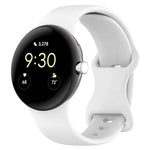 Dây đồng hồ silicone khóa bướm với phim cong 3D, Dành cho Google Pixel Watch 3 45mm, Dành cho Google Pixel Watch 3 41mm, Dành cho Google Pixel Watch 2, Dành cho Google Pixel Watch