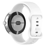 Dây đồng hồ silicone khóa bướm với phim cong 3D, Dành cho Google Pixel Watch 3 45mm, Dành cho Google Pixel Watch 3 41mm, Dành cho Google Pixel Watch 2, Dành cho Google Pixel Watch