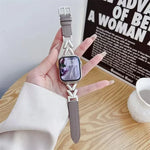Dây đồng hồ da tổng hợp kim loại hình chữ V xDfind, Dành cho Apple Watch 42 / 44 / 45 / 46 / 49mm, Dành cho Apple Watch 38 / 40 / 41 / S10 42mm
