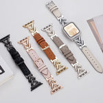Dây đồng hồ da tổng hợp kim loại hình chữ V xDfind, Dành cho Apple Watch 42 / 44 / 45 / 46 / 49mm, Dành cho Apple Watch 38 / 40 / 41 / S10 42mm