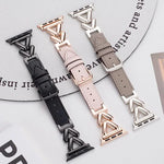 Dây đồng hồ da tổng hợp kim loại hình chữ V xDfind, Dành cho Apple Watch 42 / 44 / 45 / 46 / 49mm, Dành cho Apple Watch 38 / 40 / 41 / S10 42mm